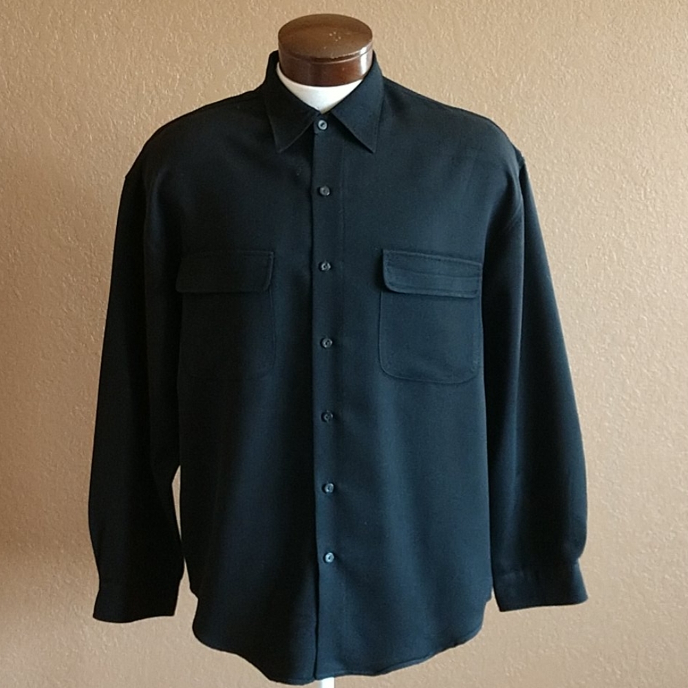 Men's Untied Long Sleeve Button Front